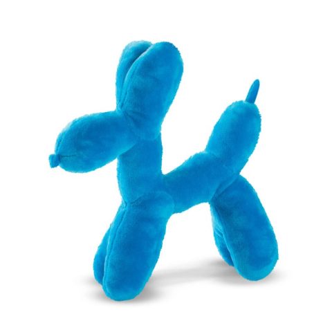 hond-speeltje-knuffel-puppy-blauw-pieper-fringe-balloon-dog